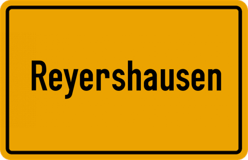 Ortsschild Reyershausen