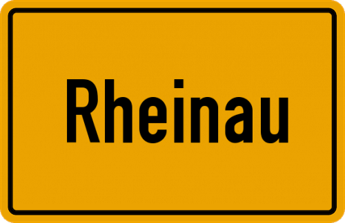Ortsschild Rheinau (Baden)