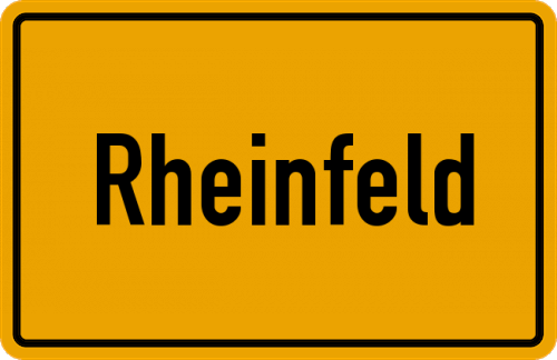 Ortsschild Rheinfeld