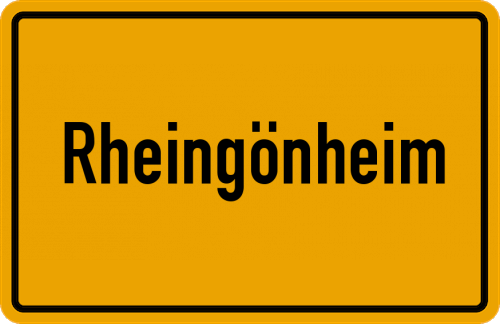 Ortsschild Rheingönheim