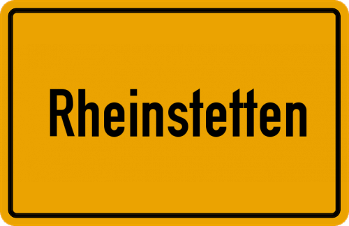 Ortsschild Rheinstetten (Baden)
