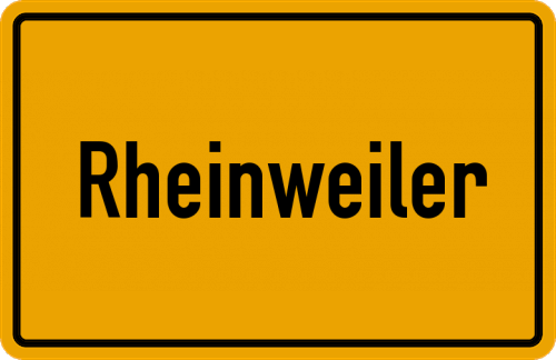 Ortsschild Rheinweiler
