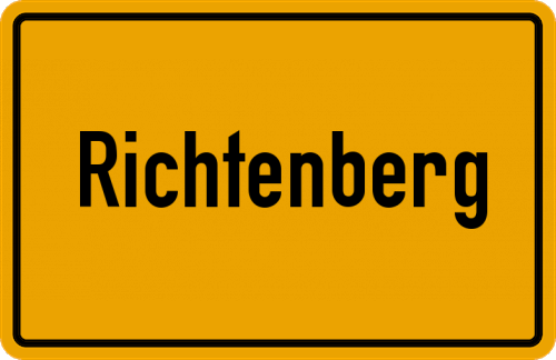 Ortsschild Richtenberg