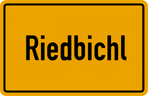 Ortsschild Riedbichl