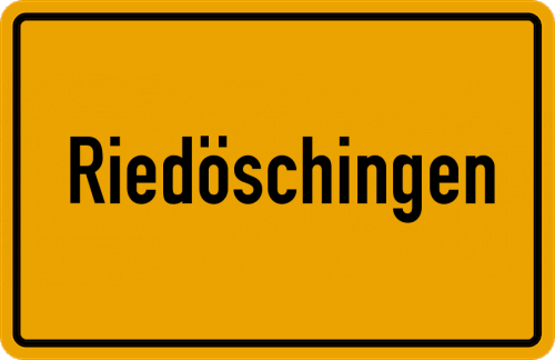 Ortsschild Riedöschingen