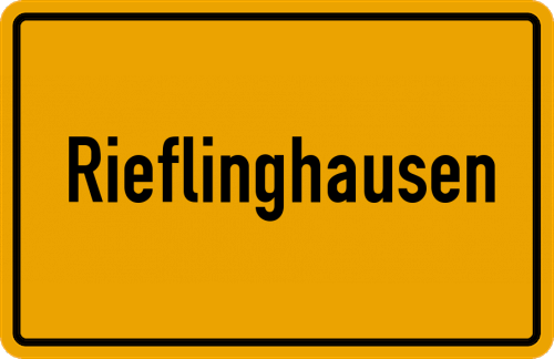 Ortsschild Rieflinghausen