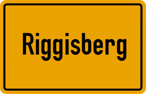 Ortsschild Riggisberg