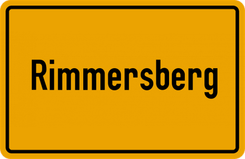 Ortsschild Rimmersberg
