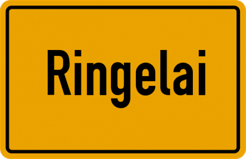 Ortsschild Ringelai