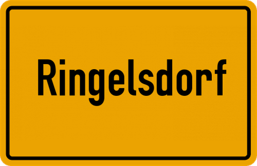 Ortsschild Ringelsdorf