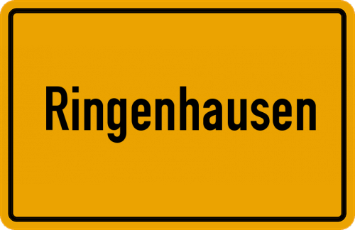 Ortsschild Ringenhausen