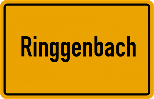 Ortsschild Ringgenbach