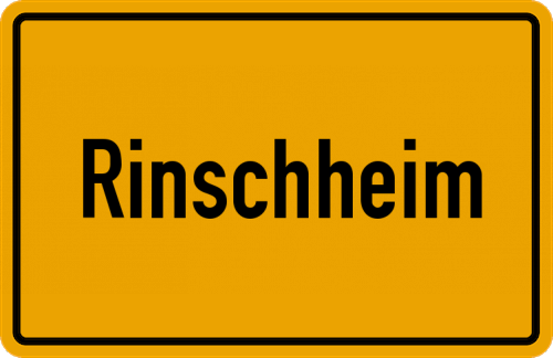Ortsschild Rinschheim