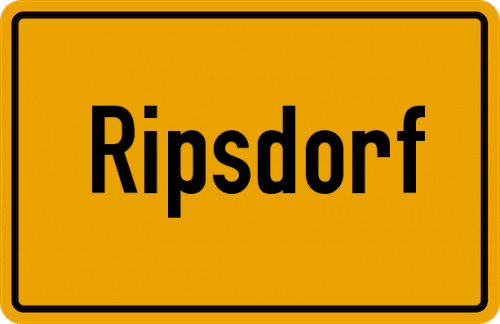 Ortsschild Ripsdorf