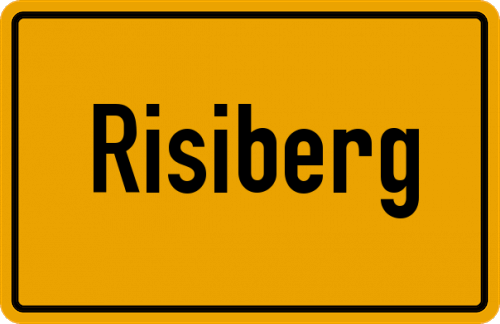 Ortsschild Risiberg