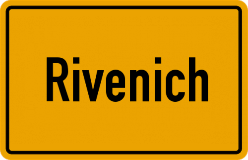 Ortsschild Rivenich