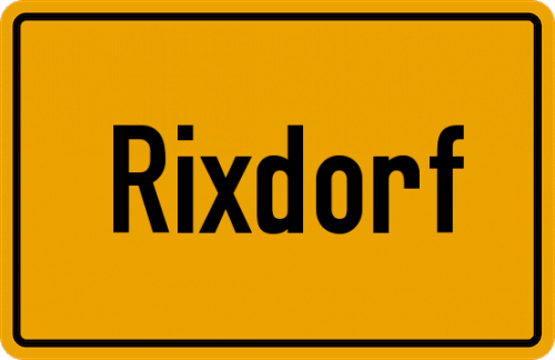 Ortsschild Rixdorf