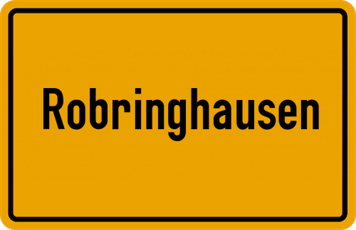 Ortsschild Robringhausen
