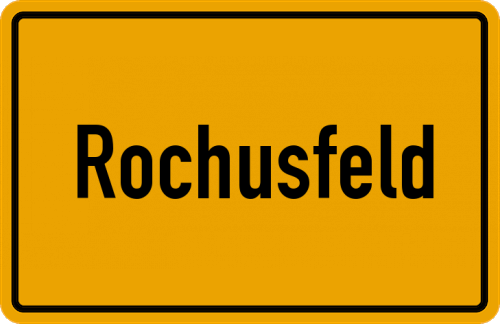 Ortsschild Rochusfeld