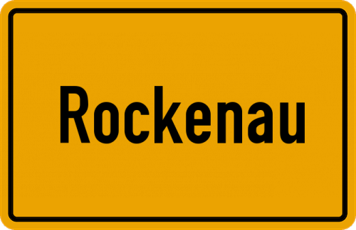 Ortsschild Rockenau