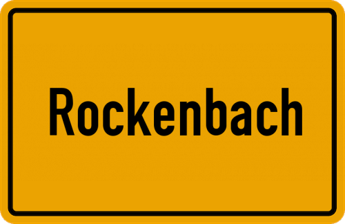 Ortsschild Rockenbach