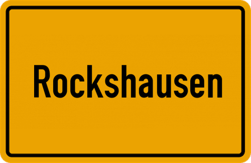 Ortsschild Rockshausen