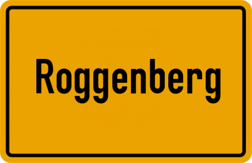 Ortsschild Roggenberg