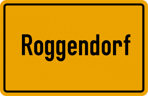 Ortsschild Roggendorf, Eifel