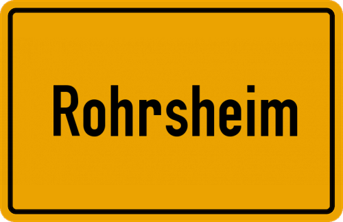 Ortsschild Rohrsheim
