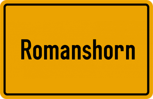 Ortsschild Romanshorn