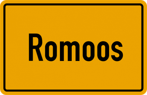 Ortsschild Romoos