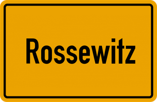 Ortsschild Rossewitz