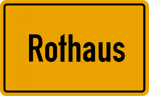 Ortsschild Rothaus