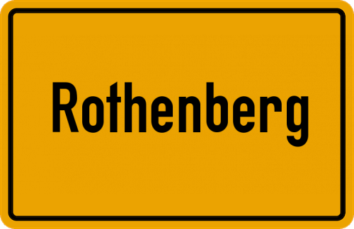 Ortsschild Rothenberg