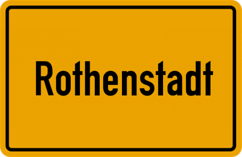 Ortsschild Rothenstadt