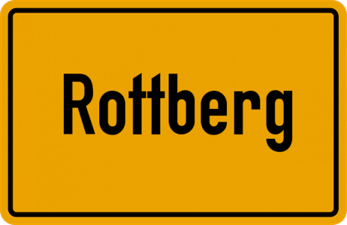 Ortsschild Rottberg