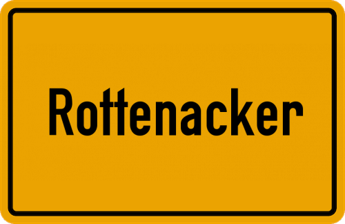 Ortsschild Rottenacker