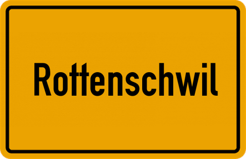 Ortsschild Rottenschwil