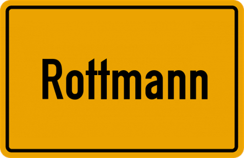 Ortsschild Rottmann