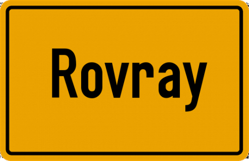 Ortsschild Rovray