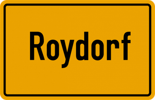 Ortsschild Roydorf