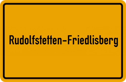 Ortsschild Rudolfstetten-Friedlisberg