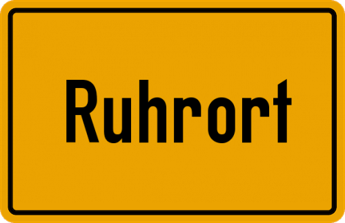 Ortsschild Ruhrort