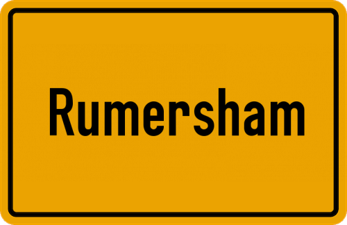 Ortsschild Rumersham
