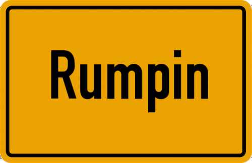 Ortsschild Rumpin