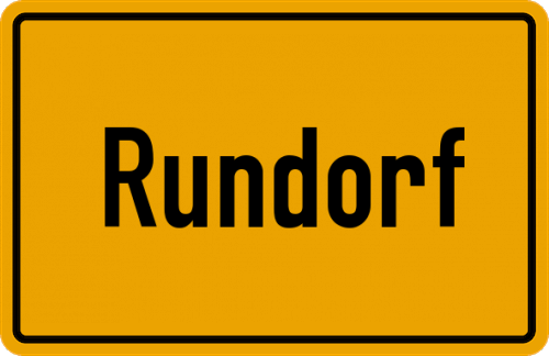 Ortsschild Rundorf