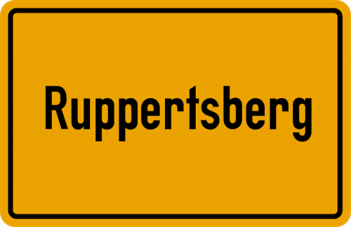 Ortsschild Ruppertsberg