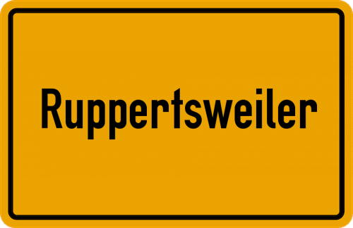 Ortsschild Ruppertsweiler