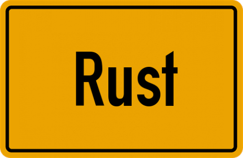 Ortsschild Rust