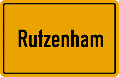 Ortsschild Rutzenham